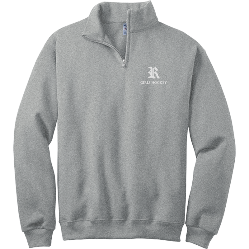 Randolph Girls Hockey NuBlend 1/4-Zip Cadet Collar Sweatshirt