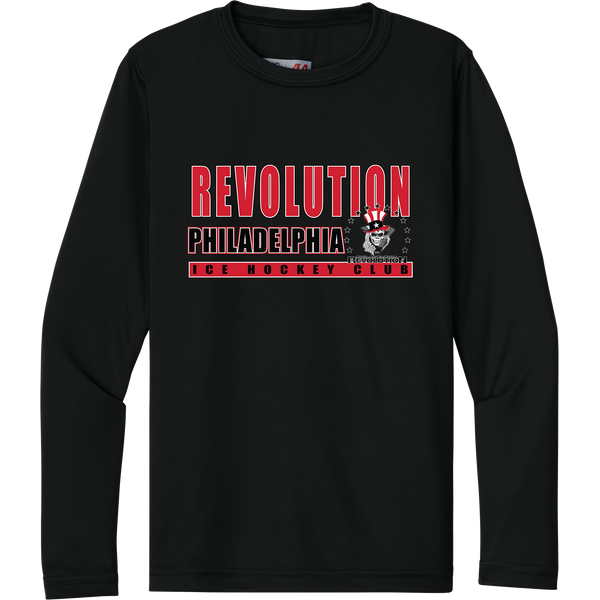Phila Revolution Youth Cooling Performance Long Sleeve Tee