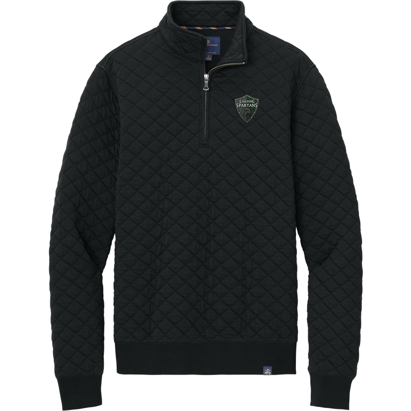 Lansing Spartans Brooks Brothers Diamond Quilt 1/4-Zip