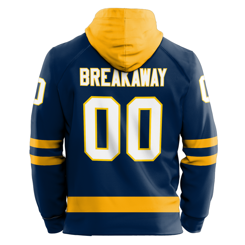 Delaware Jr. Blue Hens 30th Youth Sublimated Retro Hoodie