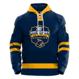 Delaware Jr. Blue Hens 30th Youth Sublimated Retro Hoodie