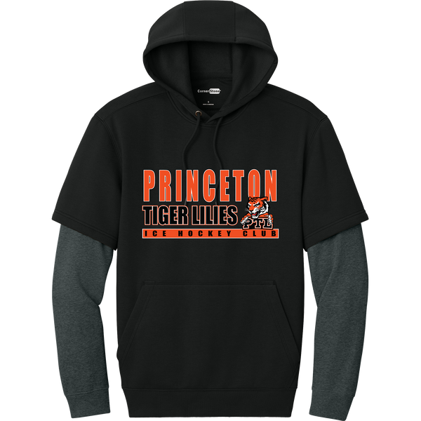 Princeton Tiger Lilies Tough Fleece Layered Hoodie