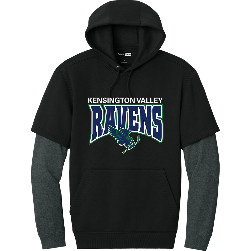 Kensington Valley Ravens Tough Fleece Layered Hoodie