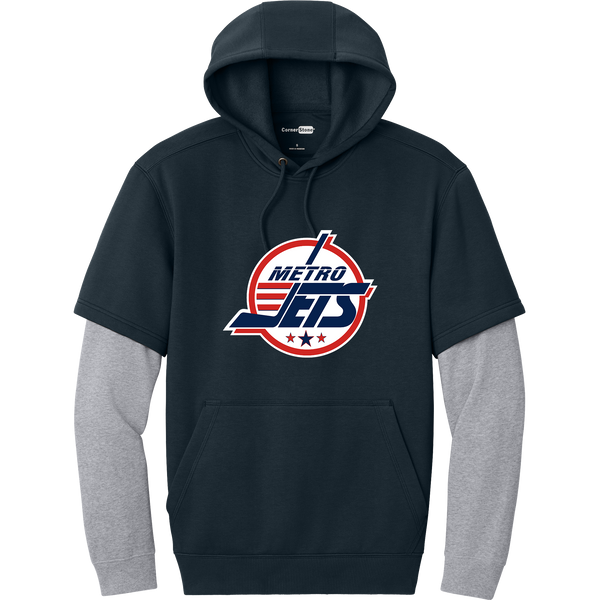 Metro Jets Tough Fleece Layered Hoodie