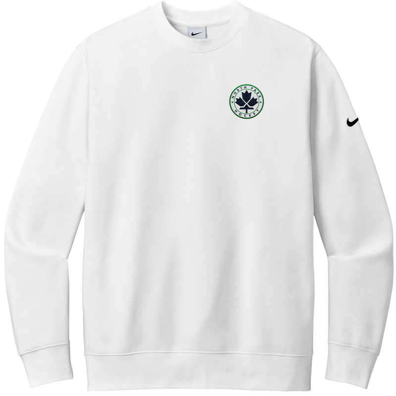North Park Hockey Nike Club Fleece Sleeve Swoosh Crew