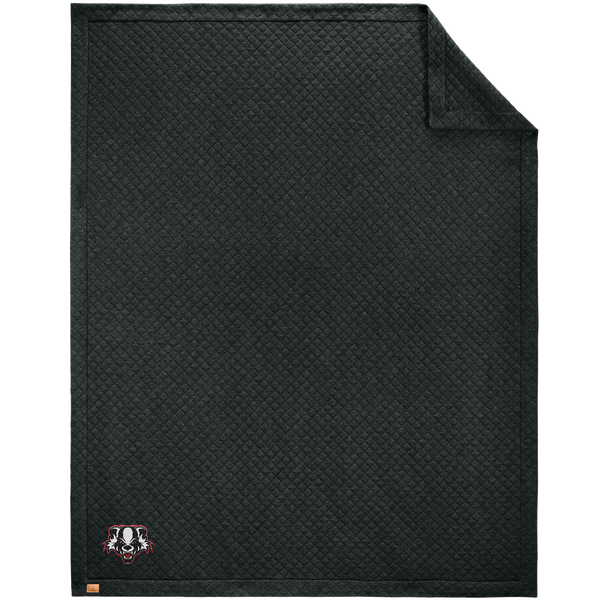 Scary Badgers TravisMathew Diamond Quilt Blanket