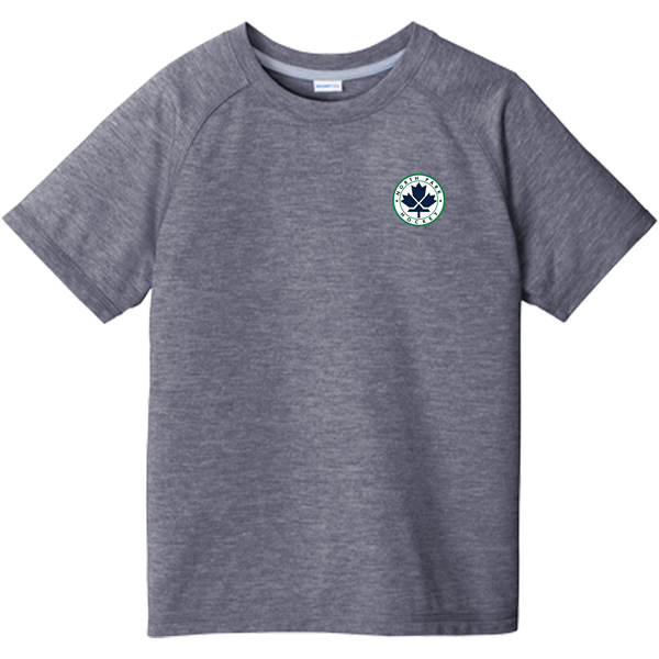 North Park Hockey Youth PosiCharge Tri-Blend Wicking Raglan Tee
